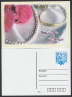 2001-EP-22 CUBA 2001. Ed.55g. VALENTINE'S DAY. SPECIAL DELIVERY. POSTAL STATIONERY. DIA DE LOS ENAMORADOS. FLOWERS. UNUS - Briefe U. Dokumente