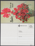 2001-EP-62 CUBA 2001. Ed.57g. MOTHER DAY SPECIAL DELIVERY. POSTAL STATIONERY. FLORERO DE ROSAS ROJAS. FLORES. FLOWERS. U - Briefe U. Dokumente