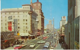 Phoenix Arizona, Central Avenue Street Scene, Business District, Hotel, Shoe Store, Auto, C1950s Vintage Postcard - Phoenix