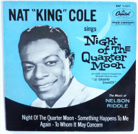 Disque Vinyle 45T NAT "KING" COLE - Night Of The Quarter Moon - CAPITOL EAP1 1211  - KING 1959 - Jazz