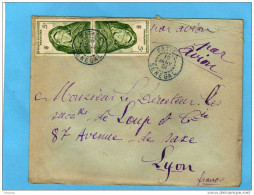 MARCOPHILIE-lettre Avion-  1951- SENEGAL-cad  FATICA -cachet Bleu-2 Stamps-pour Françe - Brieven En Documenten