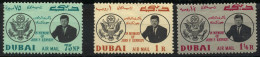 1964 DUBAI KENNEDY Complete Set 3 Values MLH   (Or Best Offer) - Dubai