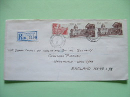 South Africa 1984 Registered Cover To England - Castle Gate - Assembly Building - Lettres & Documents