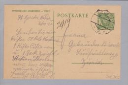 Heimat Liechtenstein Schaan 1924-11-03 Ganzsache Nach Zürich - Briefe U. Dokumente