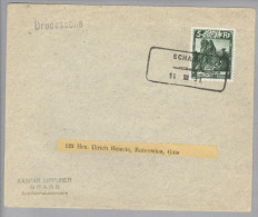 Heimat Liechtenstein Schaan 1931-12-11 Aushilfsstempel Auf Bedarfsdrucksache Nach Gais - Briefe U. Dokumente