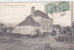 St PIERRE La COUR  : L'Hôtel De La Gare DAVY - ATTIBARD - Autres & Non Classés