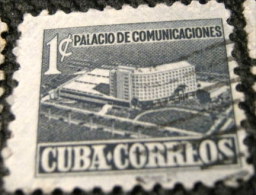 Cuba 1952 Tax For New Communications Building 1c - Used - Bienfaisance