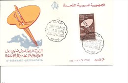 Egypte -IV Biennale à Alexandrie ( FDC De 1961 à Voir) - Brieven En Documenten