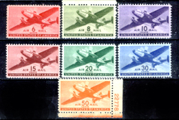 Stati-Uniti-0114 -1941/1944 - Unificato, N.A25/A31 (++) MNH - Privi Di Difetti Occulti. - 1b. 1918-1940 Neufs