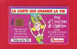 780 - Telecarte Publique Auchan Prune (F1012) - 1999