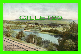 WHITE MOUNTAINS, NH - TWIN MTS. & AMMONOOSUC RIVER NEAR BETHLEHEM JCT - TRAVEL 1912 -  HUGH C. LEIGHTON MANU. - - White Mountains