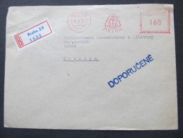 BRIEF Frankotype Postfreistempel 1961 Metra Praha 23  /// T5657 - Covers & Documents