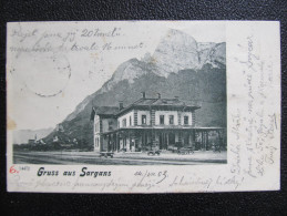 AK SARGANS Bahnhof 1903  ///// D*16999 - Sargans