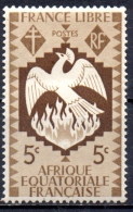 AEF 1941 Free French Issue - Phoenix   5c - Brown MH - Neufs