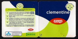 # CLEMENTINE COOP  Italy Apples Tag Balise Etiqueta Anhänger Cartellino Fruits Orange Naranja Frutas - Fruits Et Légumes