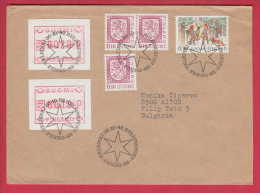 177647 / 1982 - MACHINE STAMP LABEL 0020 , 0010 P , Rampant Lion , CHRISTMAS DEER FOX Finland Finlande Finnland Finlandi - Covers & Documents