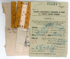 Romania, 1957, Romanian Railways CFR - Tickets & Coupons - Otros & Sin Clasificación