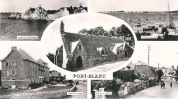 Port - Blanc   ( 22 )   Multivues  Et  La  Chapelle  N . D     (  2  Cartes  S.m  Dentelée ) - Penvénan