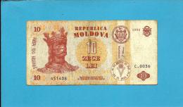 MOLDOVA - 10 LEI - 1994 - Pick 10 - Serie C.0036 - Republica - Moldawien (Moldau)