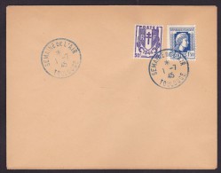 France N°673 & 639 Obl. CàD Bleu Toulouse Semaine De L'Air - 1-7-45 - TB - Covers & Documents