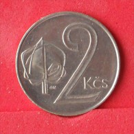 CZECHOSLOVAKIA  2  KORUNY  1991   KM# 148  -    (Nº12228) - Tsjechoslowakije