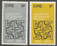 Ireland. 1969 50th Anniv Of International Labour Organisation (ILO). MH Complete Set. SG 269-270 - Neufs