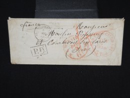 ETATS UNIS - Enveloppe De San Francisco ( 5 Nov.) Pour La France (20 Decem.)en 1859 Via New York - à Voir- P7931 - Covers & Documents