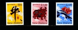 NEW ZEALAND - 2009  YEAR OF THE OX  SET   MINT NH - Nuevos