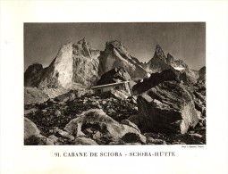 Original Ansicht Von 1927 , Sciora - Hütte , Promontogno , Hoher Rohn , Bondo , Ca. 20x13 , Berghütte !!! - Bondo