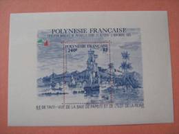 POLYNESIE   BF 11 * *   ITALIA 1985   EXPO MONDIALE A  ROME   Voilier - Blocks & Sheetlets