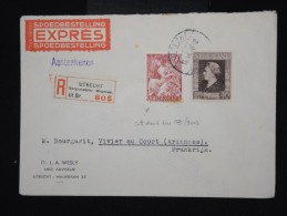 PAYS - BAS - Enveloppe En Recommandée Et En Exprès De Utrecht Pour La France En 1946  - à Voir - Lot P7970 - Lettres & Documents