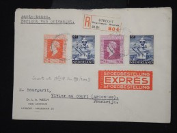 PAYS BAS - Enveloppe En Recommandée Et Exprés De Utrecht Pour La France En 1946 - Aff Plaisant - à Voir - Lot P8038 - Lettres & Documents