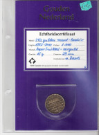 NEDERLAND 2 1/2 GULDEN 1982 GOLD PLATED - 1980-2001 : Beatrix