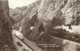 Pays Divers- Suisse -ref D555- Gorges De Moutier - Ligne De Chemin De Fer -train Ligne Moutier Bale - - Moutier