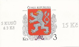 Czech Rep. / Stamps Booklet (1993) 0001 ZS 1 The State Coat Of Arms Czech Republic (lion, Flags) (J3676) - Nuevos