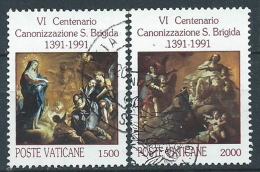 1991 VATICANO USATO S. BRIGIDA - X6 - Usados