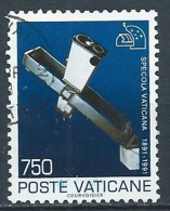 1991 VATICANO USATO SPECOLA VATICANA 750 LIRE - X7 - Usados