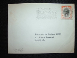 LETTRE POUR LA FRANCE TP RAINIER III 0,25 OBL.MEC.21-9-1963 MONTE CARLO + JOURNEES PHILATELIQUES - Cartas & Documentos