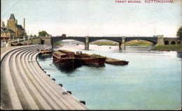 TRENT BRIDGE, NOTTINGHAM ~ Pu1914 ~ BARGES - Other & Unclassified