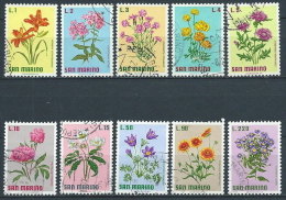 1971 SAN MARINO USATO FIORI - VA22 - Used Stamps