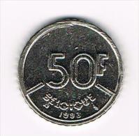 *** BOUDEWIJN 50 FRANK 1993  FR - 50 Francs