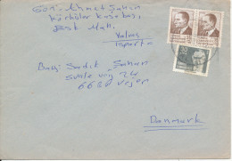 Turkey Cover Sent To Denmark 30-12-1986 - Covers & Documents