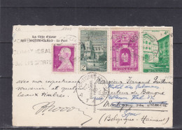 Monaco - Carte Postale De 1948 - Oblitération Monte Carlo - Expédié Vers La Belgique - Montignies Sur Sambre - Brieven En Documenten