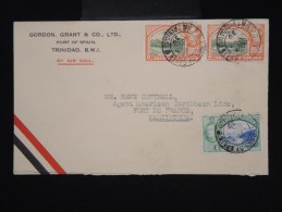 GRANDE - BRETAGNE - TRINITE & TOBAGO - Enveloppe Pour La Martinique En 1939 Avec Controle - Aff. Plaisant - Lot P8062 - Trindad & Tobago (...-1961)