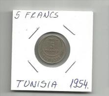 C6 Tunisia 5 Francs 1954. - Tunesien