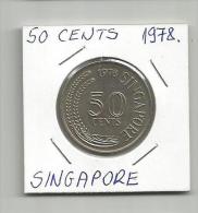 C9 Singapore 50 Cents 1978. - Singapore