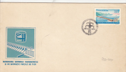 2450FM- IRON GATES WATER POWER PLANT, DANUBE, SPECIAL COVER, 1972, ROMANIA - Agua