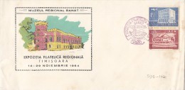 2459FM- TIMISOARA PHILATELIC EXHIBITION, SPECIAL COVER, 1964, ROMANIA - Briefe U. Dokumente