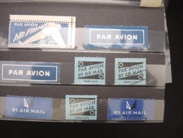 FRANCE - Lot De 8 étiquettes Par Avion - à Voir - Lot P8283 - 1927-1959 Storia Postale