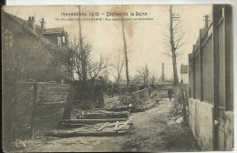 D92 - INONDATIONS 1910 - DECRUE DE LA SEINE - VILLENEUVE LA GARENNE - Rue Des Augustins, Les Décombres - Villeneuve La Garenne